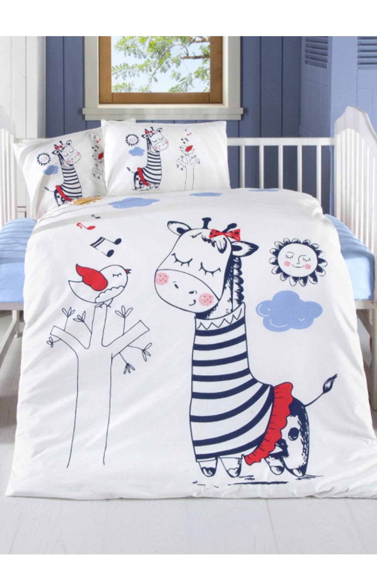 Beyaz Zürafa Bebek Nevresim Takımı 83.90 TL + KDV