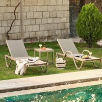 Moonday Kollu Alüminyum Şezlong